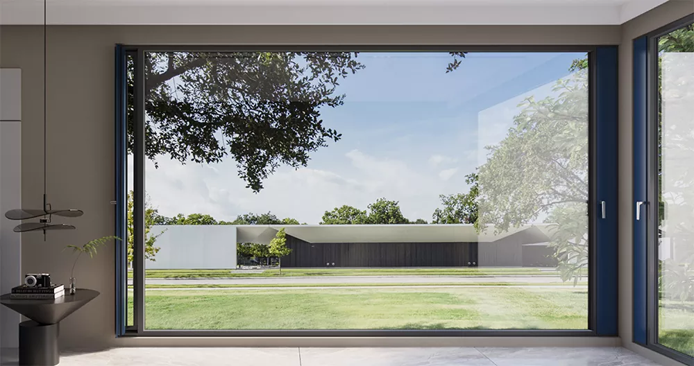 Fuinneoga Alúmanam Micrimhilseogra Nuálaíocha le haghaidh Foirgnimh Chónaithe agus Tráchtála Nua-Aimseartha